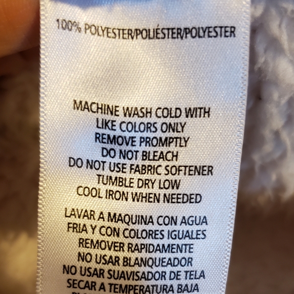 Tommy Hilfiger Sport Sherpa Sweater High Neck Buttons Zipper Pockets Woman Large - Picture 12 of 13